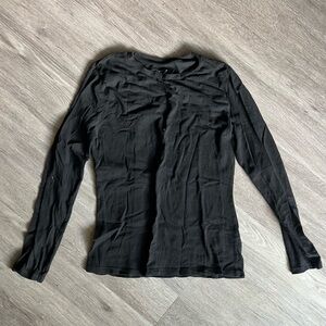 Splash Black Long Sleeve Tee